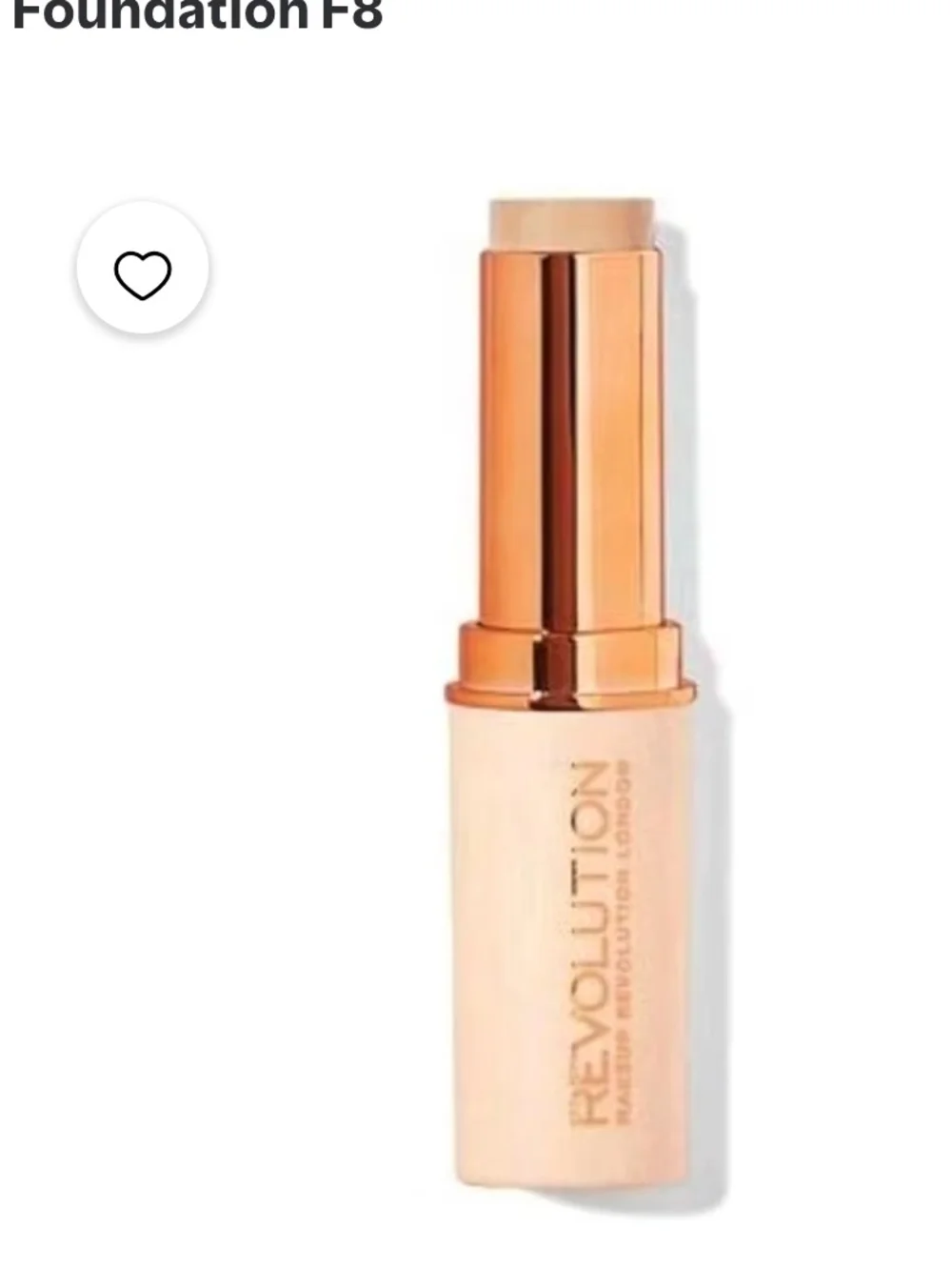 2 pk - F8 - Makeup Revolution Fast Base Stick Foundation